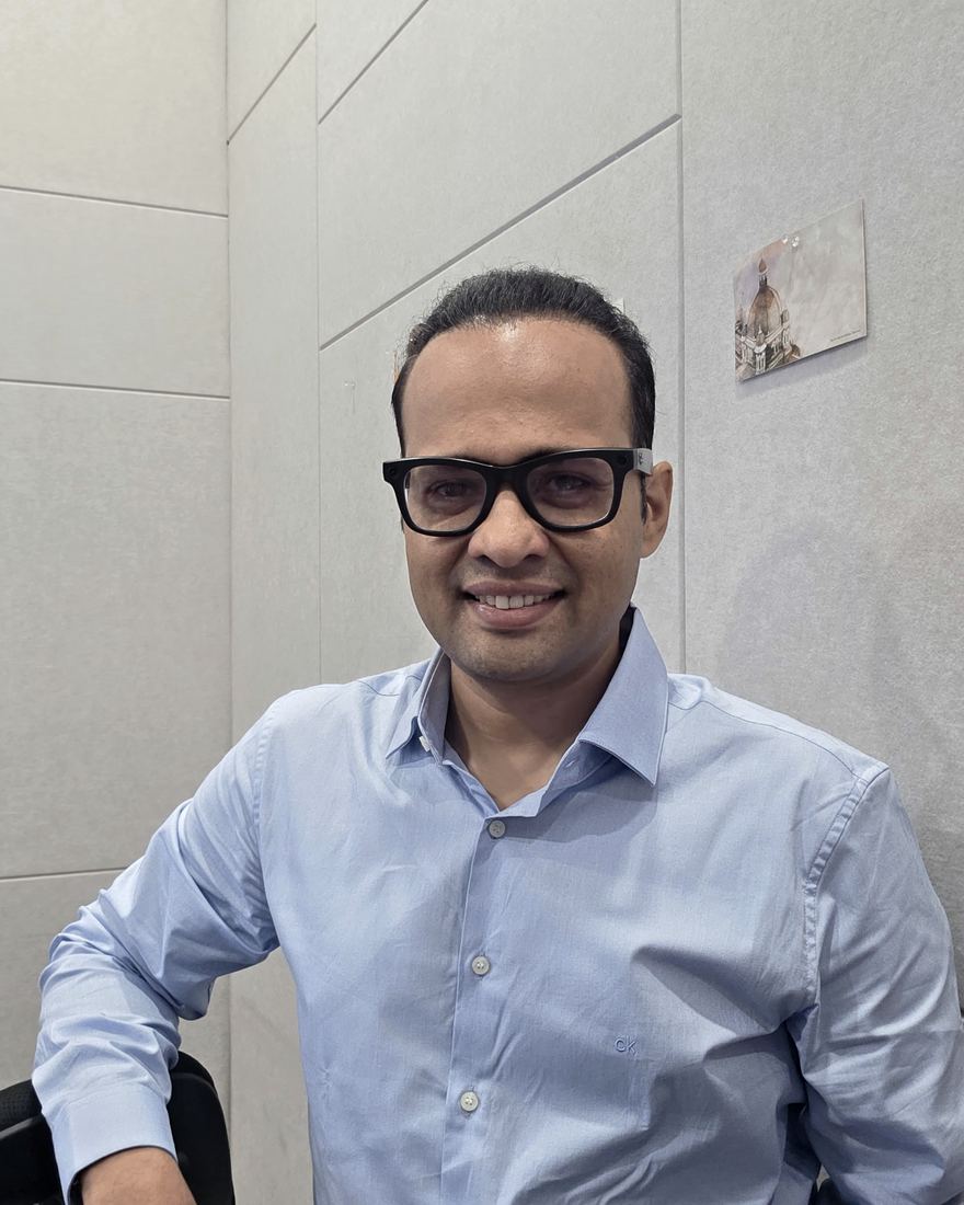 Binoy Bhatt at the Hydra Capital office in Surat